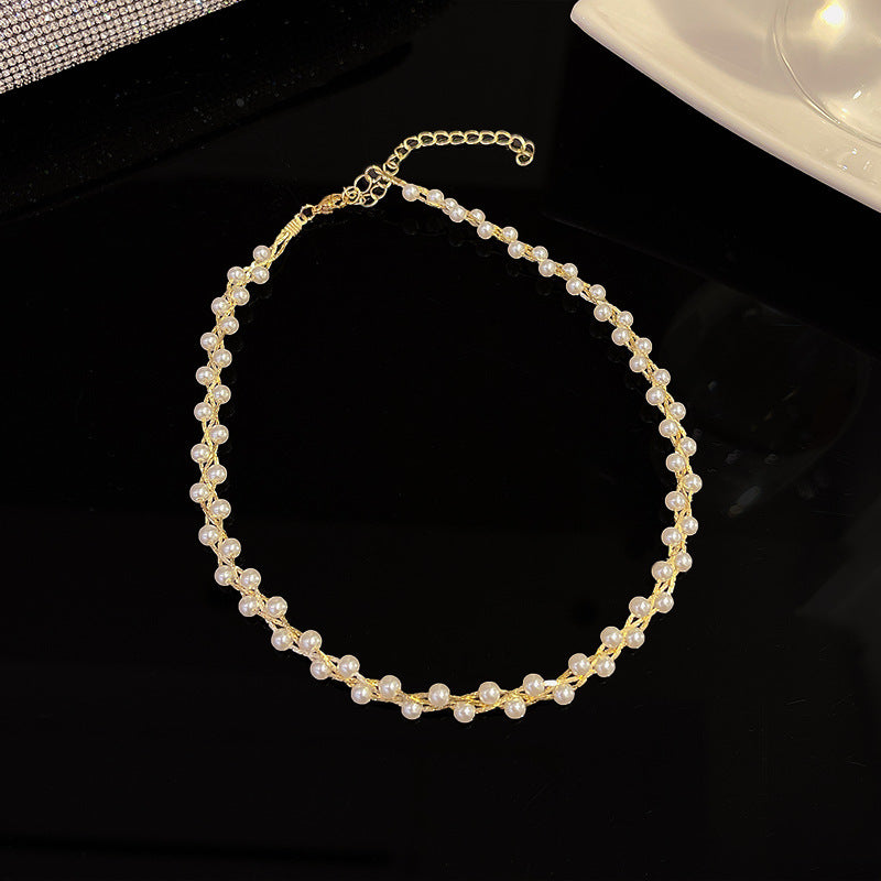 Pearl Spicy Style Long Sweater Chain Necklaces