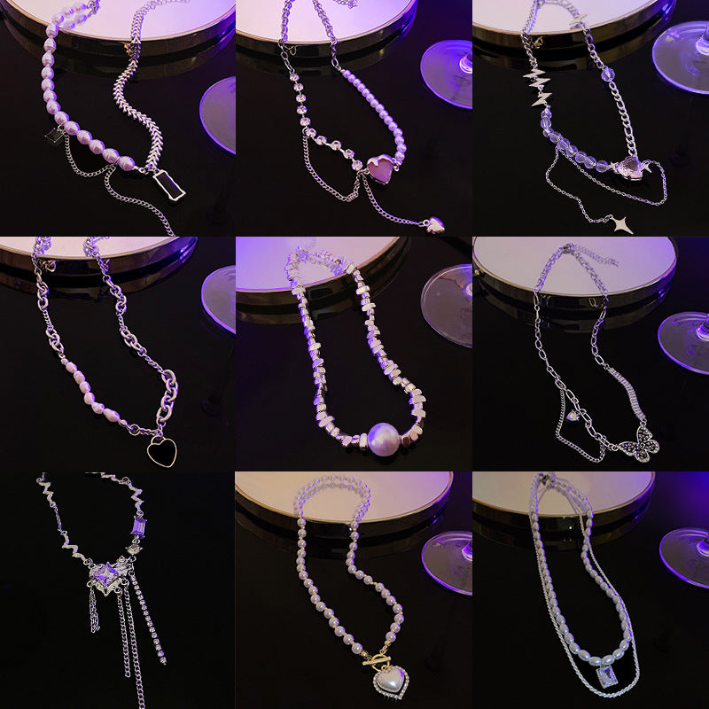 Pearl Spicy Style Long Sweater Chain Necklaces