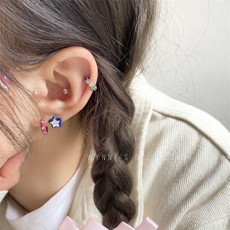 Pierced Ears Ear Bone Combination Sweet Earrings