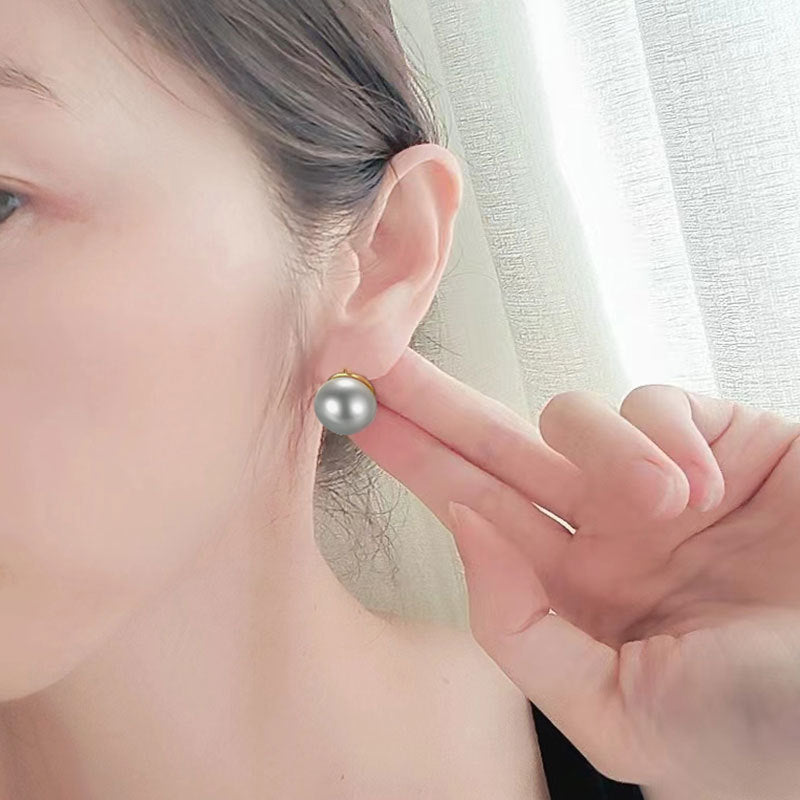Women's Style High-grade Large Pearl For Design Light Earrings