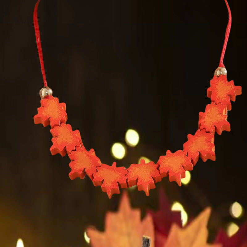 Women's & Men's & Fashion Atmosphere Creative Design Maple Necklaces