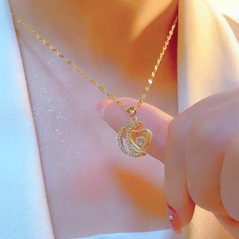 Women's Rose Gold Clavicle Chain Design Sense Necklaces