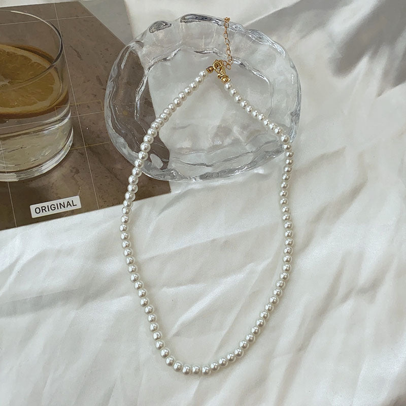 Twin Artifact Pearl Light Luxury Minority Necklaces