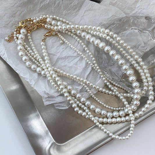 Twin Artifact Pearl Light Luxury Minority Necklaces