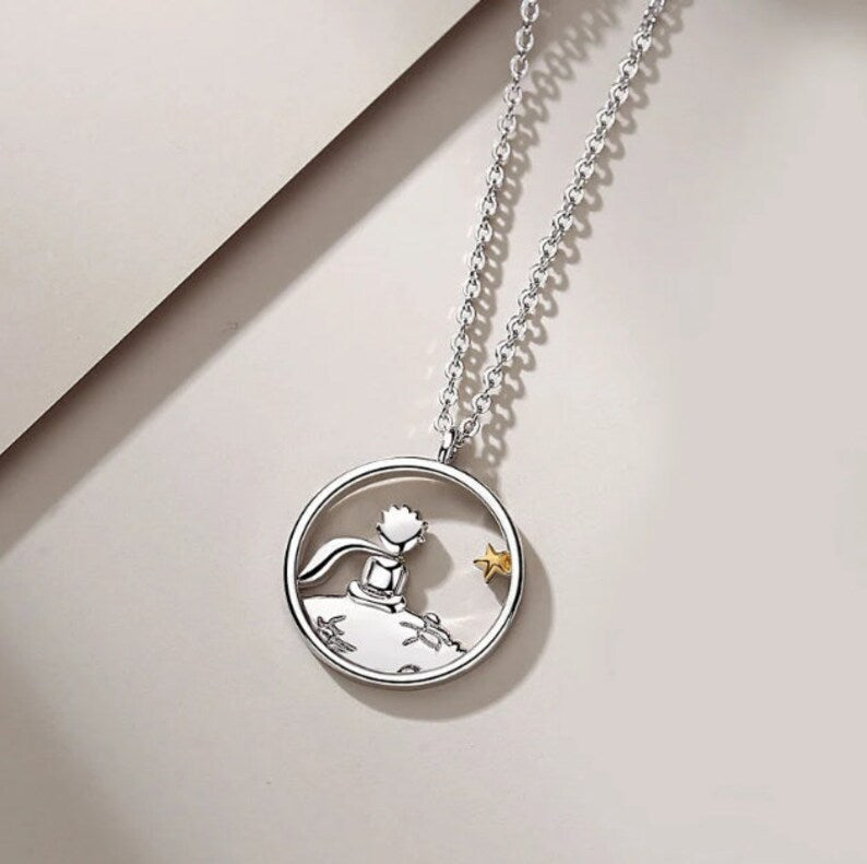 Fox Couple Korean Style Cartoon Character Meteor Pendant Necklaces