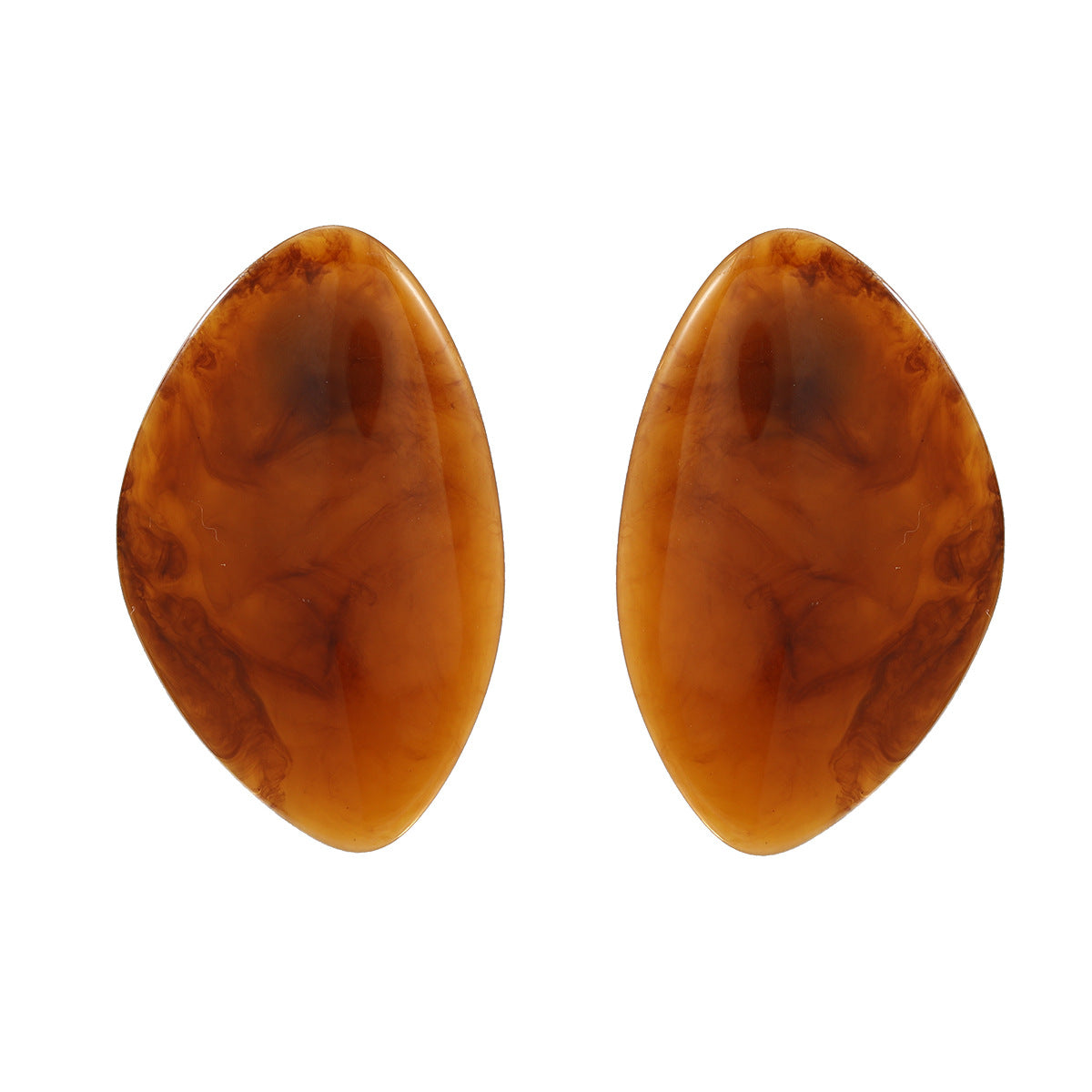 Women's Summer Resin Exaggerated Fashion Pebble-shaped Earrings