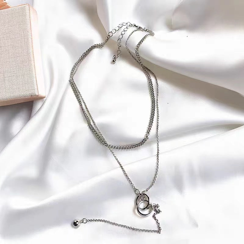 Women's Tassel Titanium Steel Cold Wind Hip Hop Necklaces