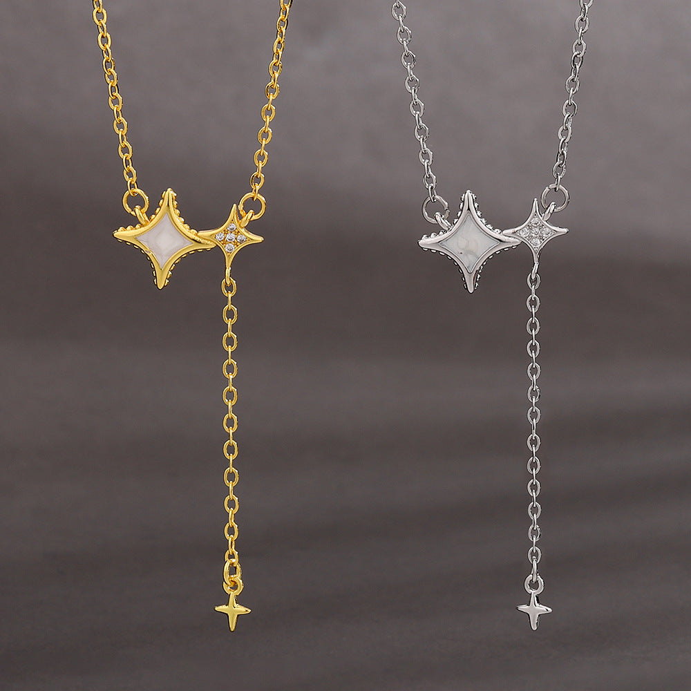 Personalized Imitation Shell Four Stars Female Necklaces