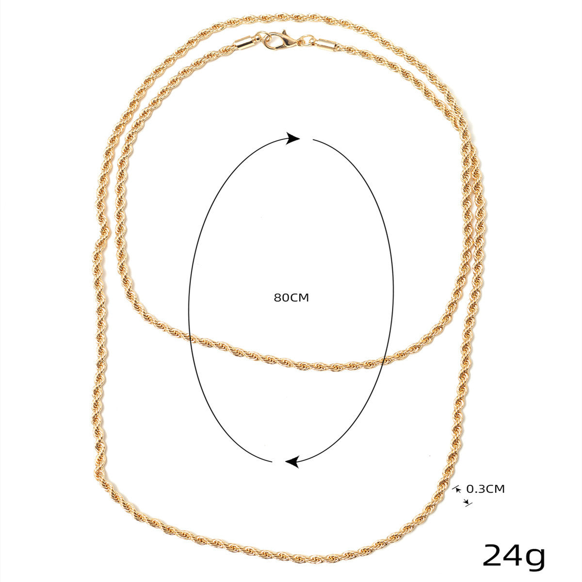 Cold Style High-grade Sweater Chain Metal Necklaces