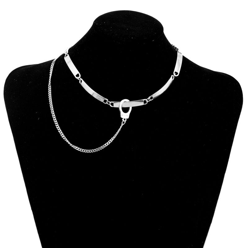 Women's & Men's Steel Dark Hip Hop Clavicle Unisex Necklaces