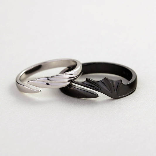 Women's & Men's & Angel Couple Trend Finger One Pair Rings