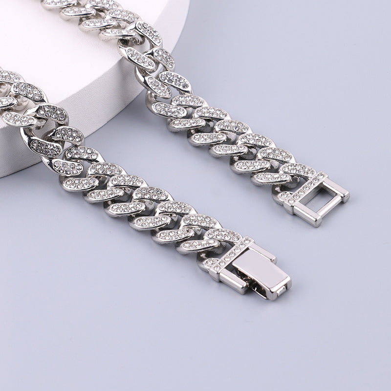 Women's & Men's & Hipster Cuban Link Chain Diamond Mm Necklaces