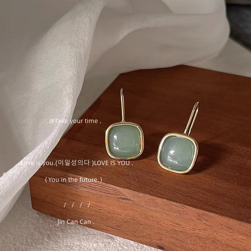 Mori Style Fresh Plated Simple Square Rings