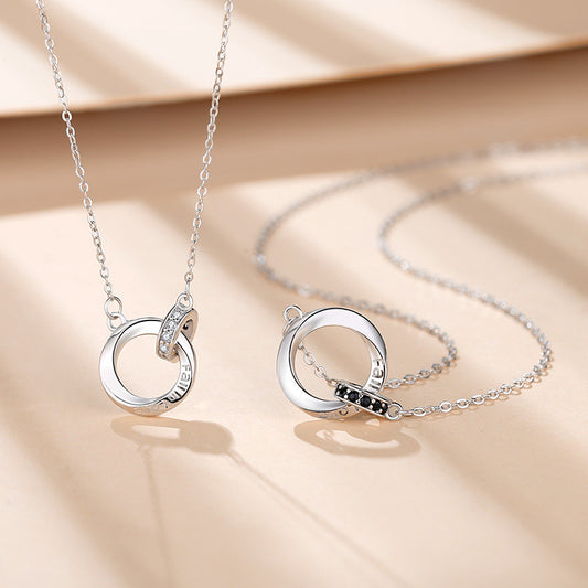 Korean Style Simple Clavicle Chain Commemorative Valentine's Necklaces