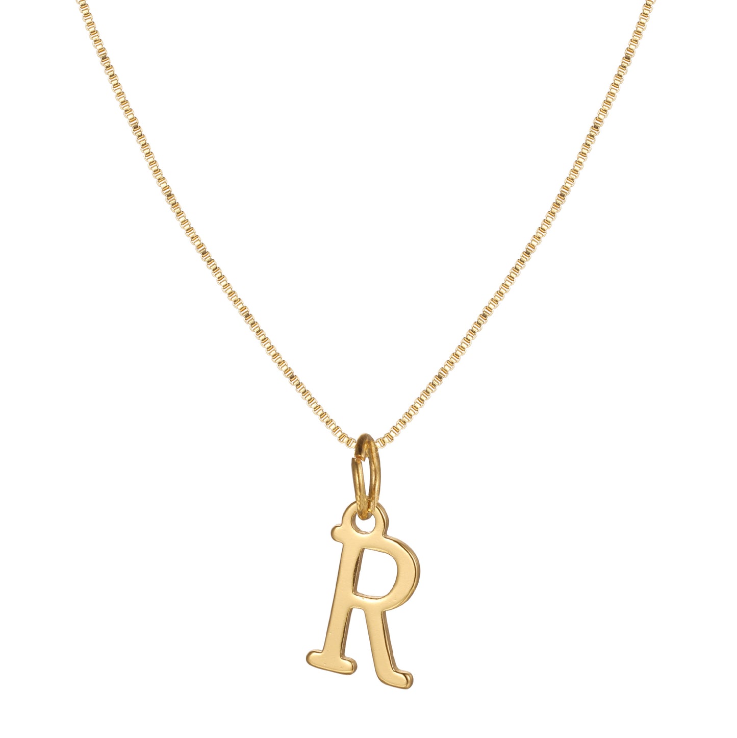 English Letter Creative Simple Box Chain Necklaces