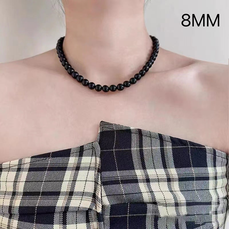 Colliers de clavicule de luxe léger pour femmes, perles de haute qualité, sens du tempérament