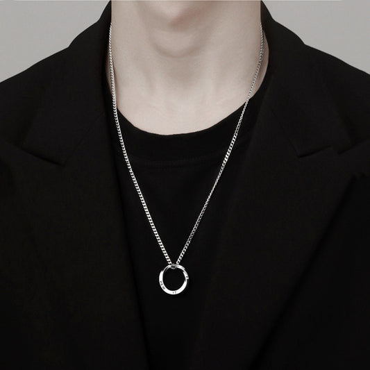 Men's Mobius Fashion Design Sense Niche High Necklaces