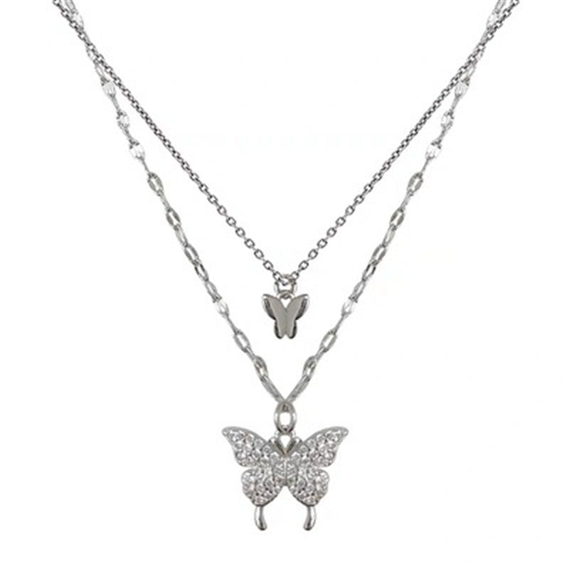 Steel Temperament Entry Lux Design Sense Cold Necklaces