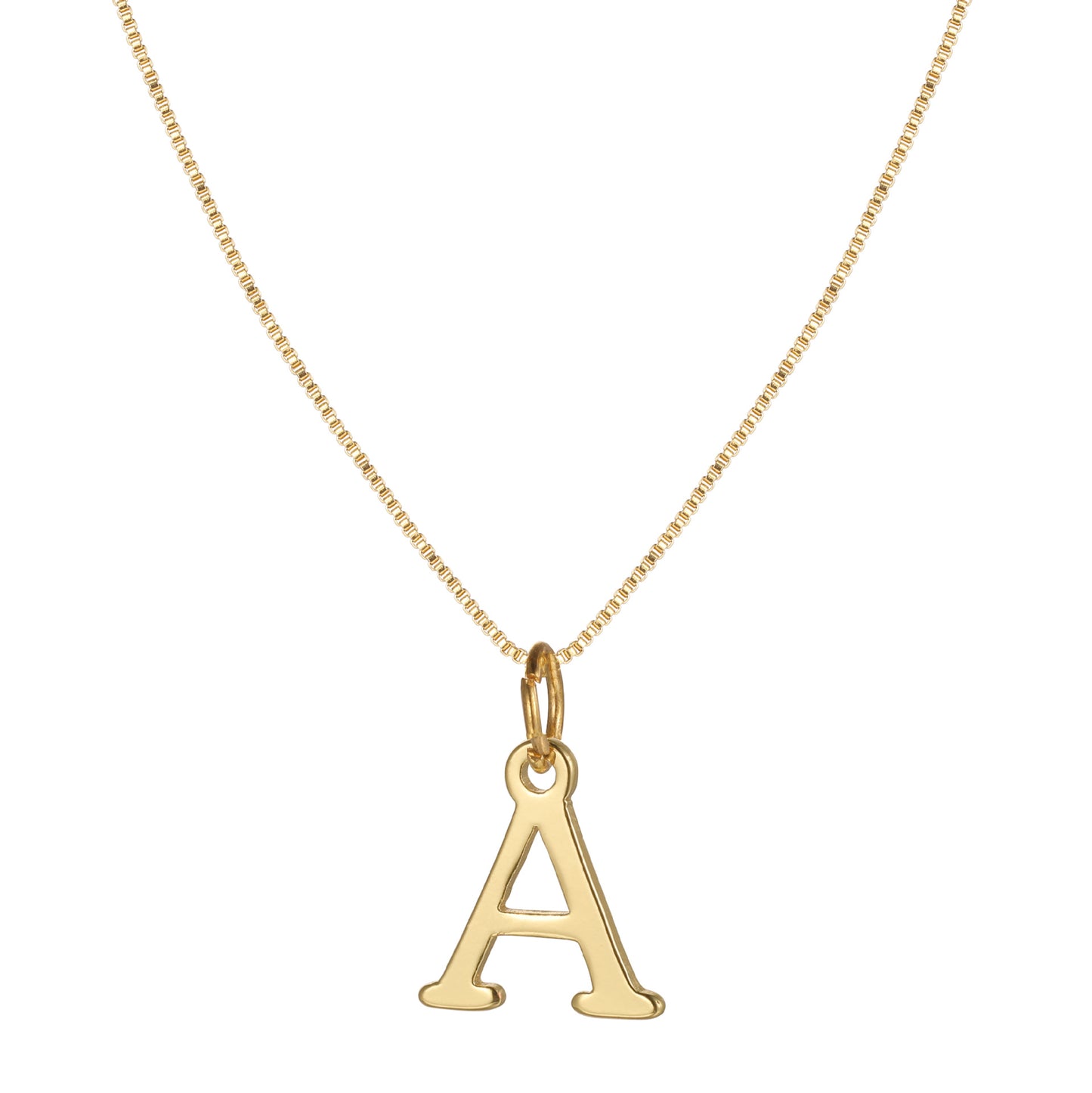 English Letter Creative Simple Box Chain Necklaces