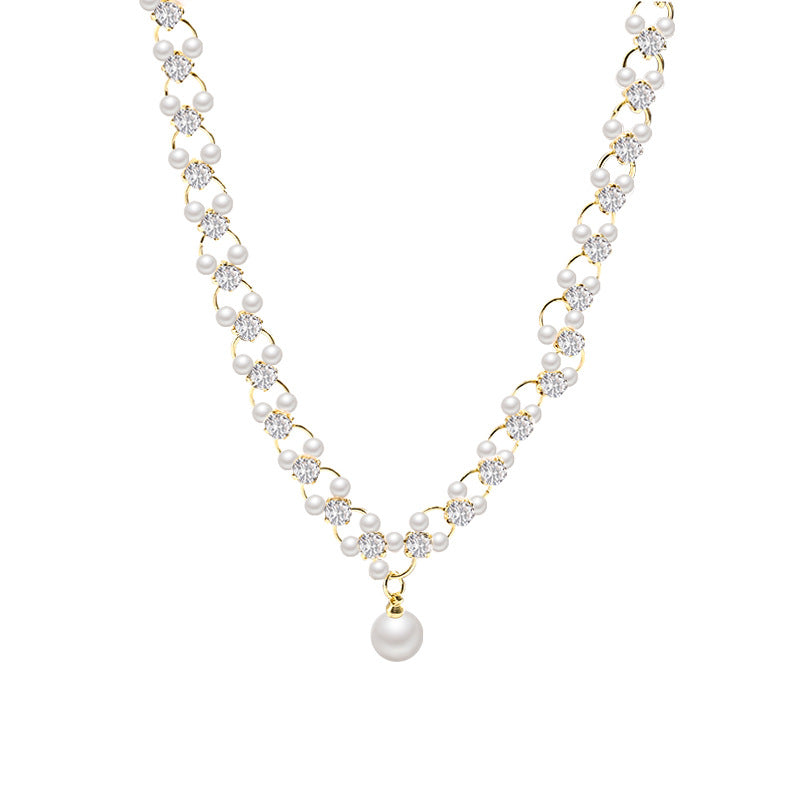 Pearl Spicy Style Long Sweater Chain Necklaces