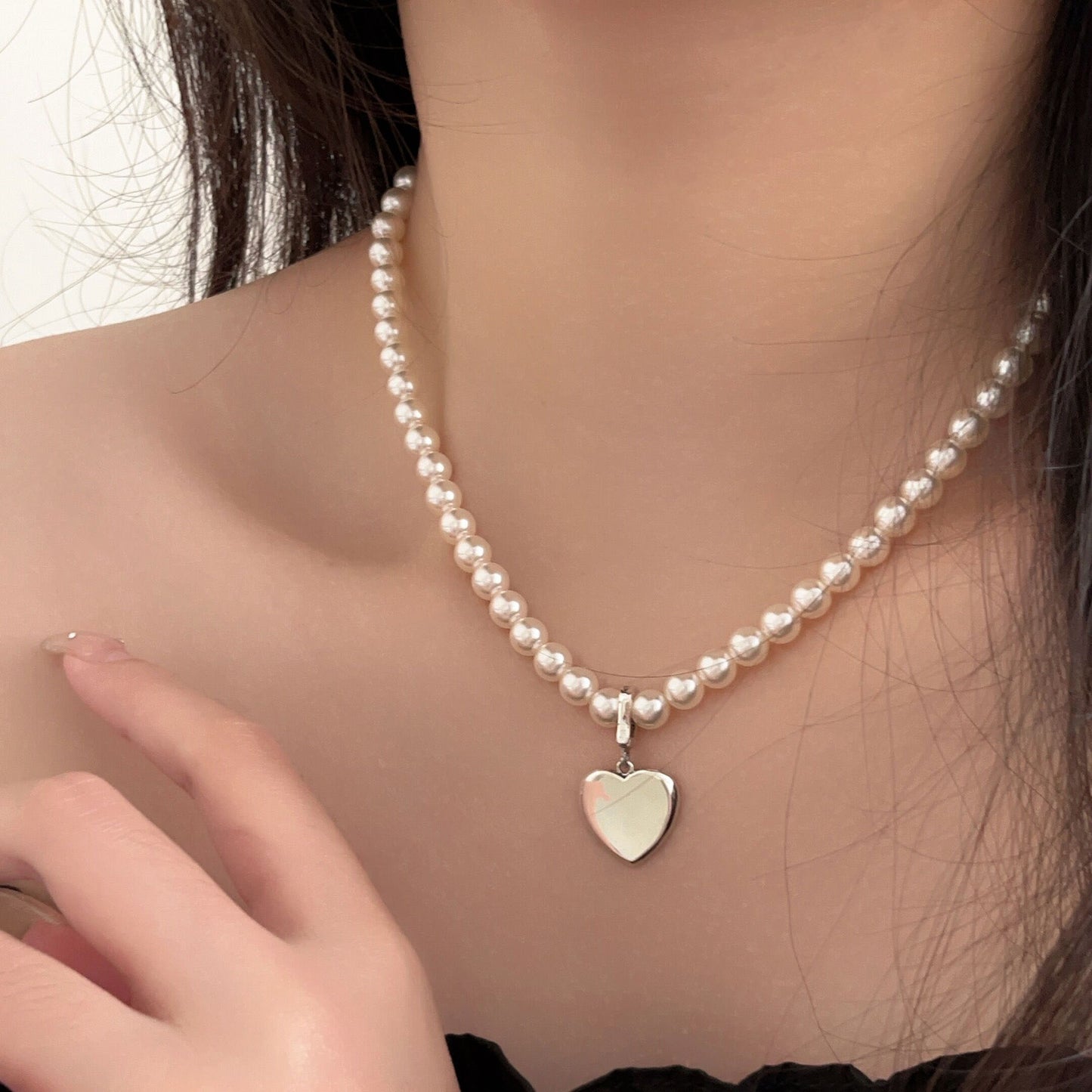 Rice Bead Light Luxury Minority Design Sense Advanced Clavicle Necklaces