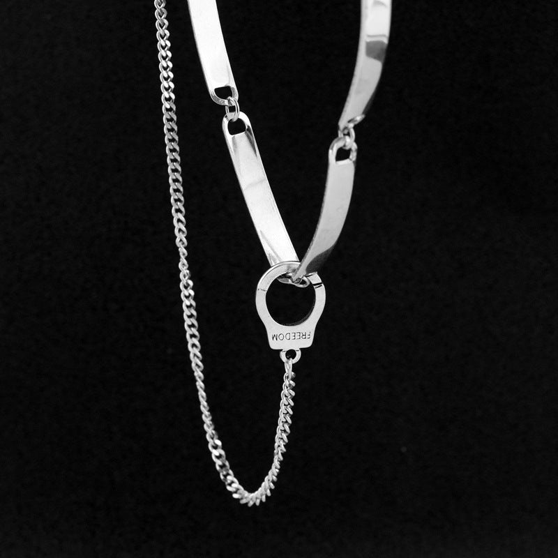 Women's & Men's Steel Dark Hip Hop Clavicle Unisex Necklaces