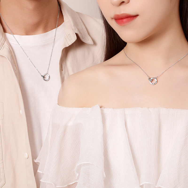 Korean Style Simple Clavicle Chain Commemorative Valentine's Necklaces