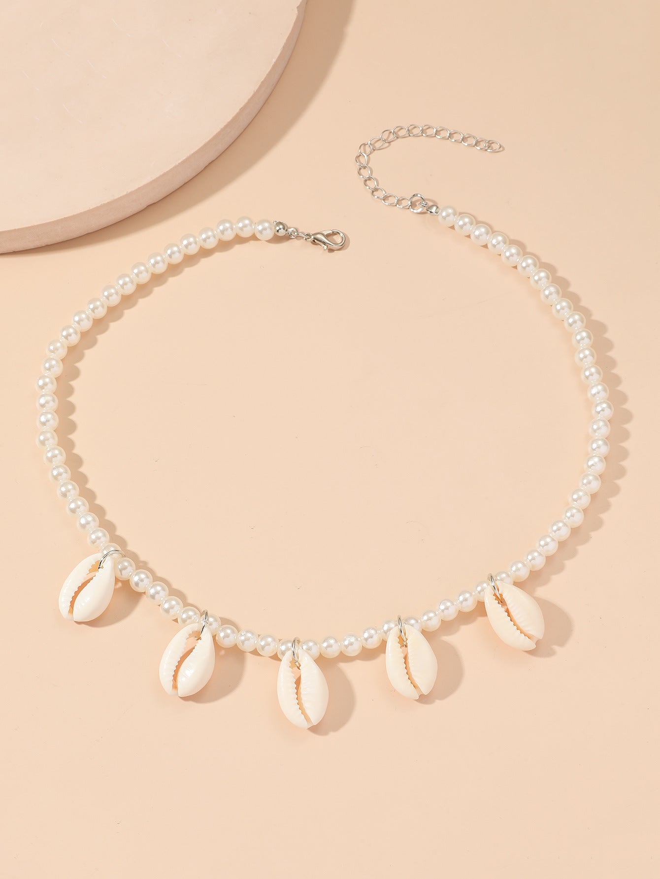 Women's Fashion Shell Tassel Pendant Pearl Jewelry Necklaces