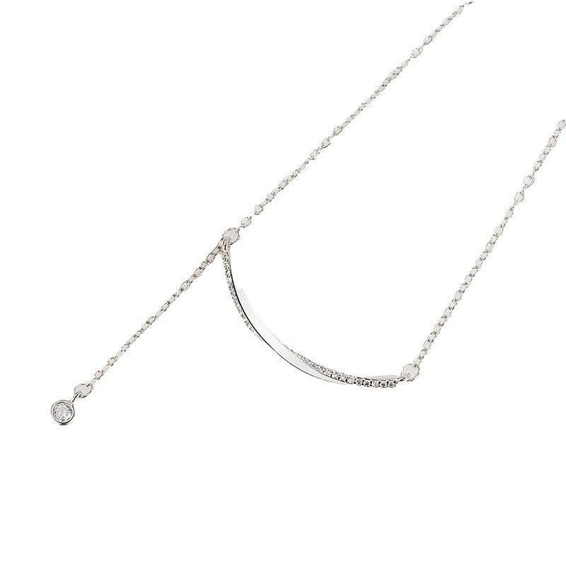 Colliers avec pendentif pompon en diamant pour femme, haut sens