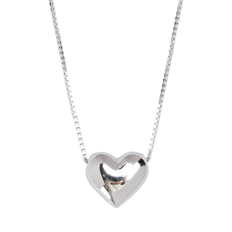 Women's Simple High-grade Heart-shaped Metal Cold Style Necklaces