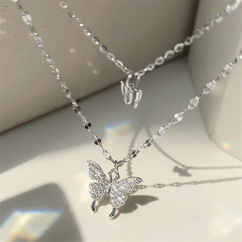 Steel Temperament Entry Lux Design Sense Cold Necklaces