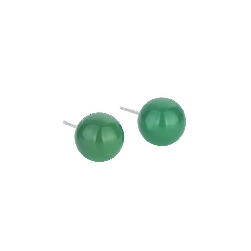 Women's Streaming Drainage With Goods Welfare Activity Jade Earrings