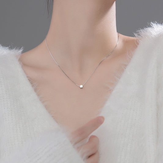 Clavicle Chain Ornament Korean Version Brushed Necklaces