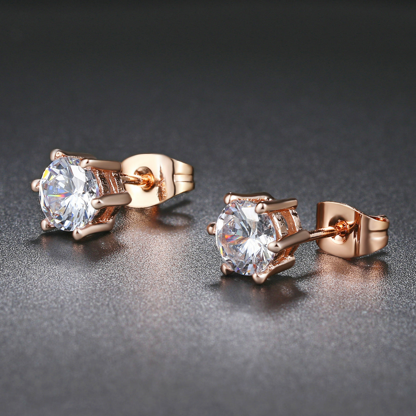 Women's Zircon Crown Artificial Diamond Moissanite More Earrings