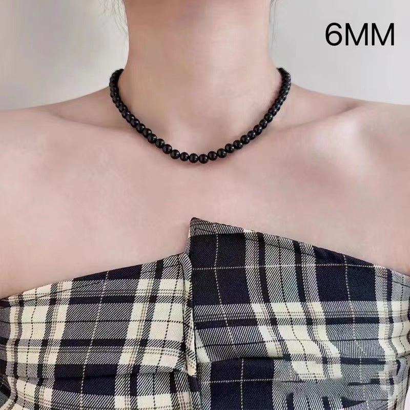 Colliers de clavicule de luxe léger pour femmes, perles de haute qualité, sens du tempérament