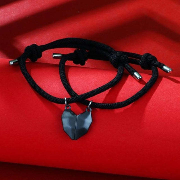 Couple Pair Heart Stone Heartbreak Stitching Bracelets