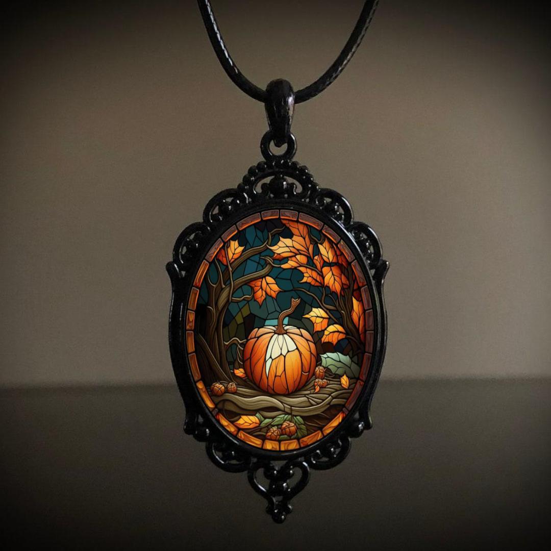 Graceful Comfortable Retro Creative Pumpkin Pendant Necklaces