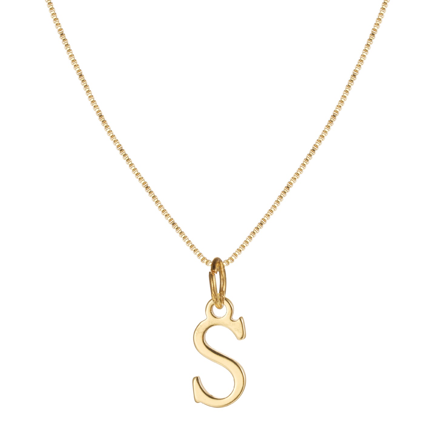 English Letter Creative Simple Box Chain Necklaces