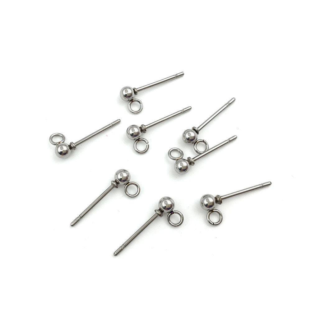 Simple Cold Style Geometric Stick Stainless Earrings