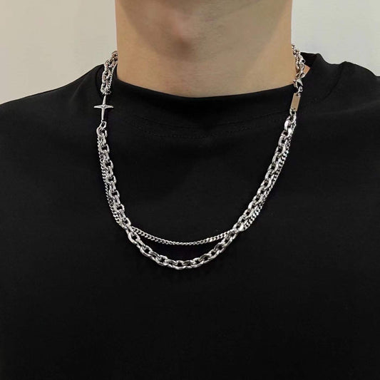 Men's Boys Trendy Hip Hop Design High Street Chain Accessories Necklaces