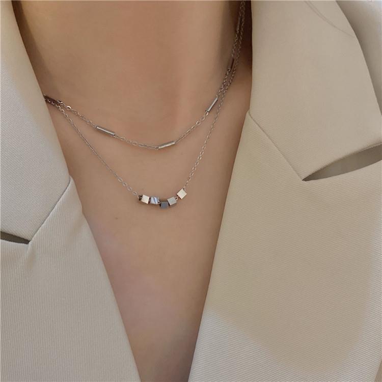 Women's Steel Cold Style Niche Design Simple Clavicle Necklaces