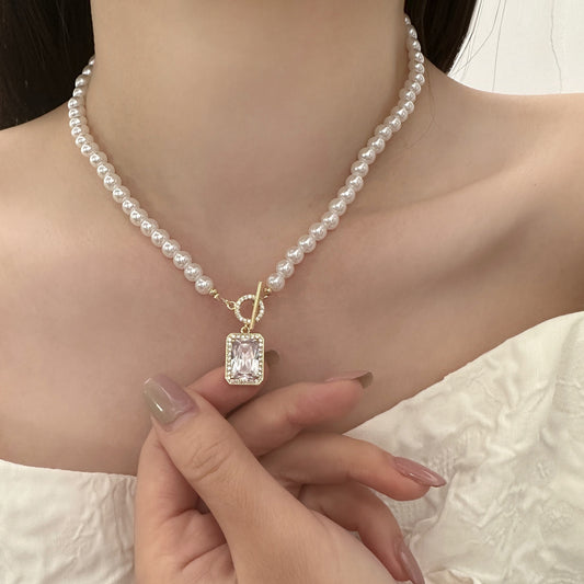 Colliers de clavicule de luxe légers et exquis avec boucle pour femmes