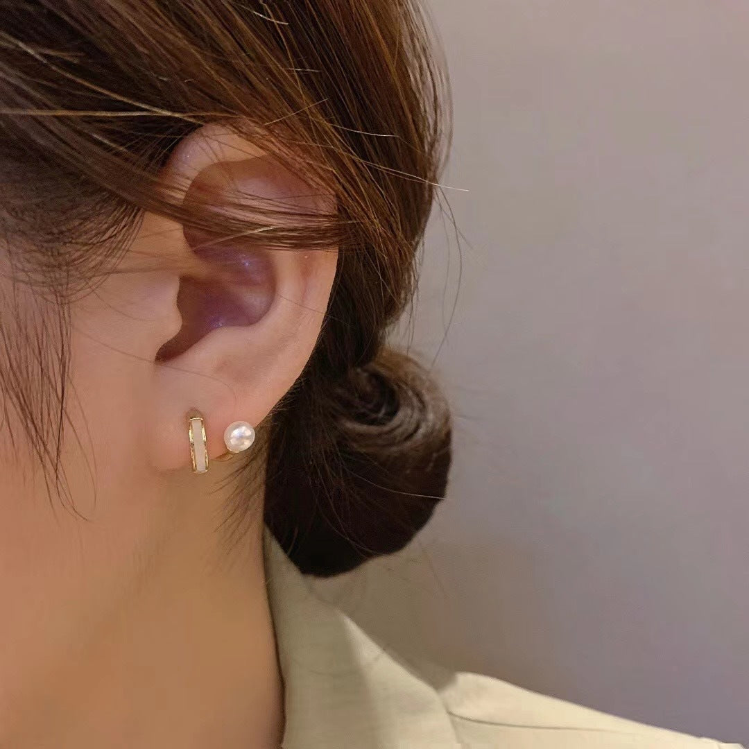 Ear Clip Cute Refreshing Personality Circle Earrings