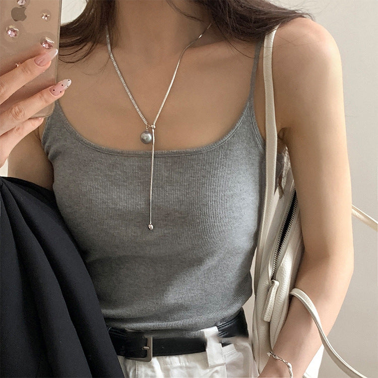 Long Zircon Female Niche Retro Personality Necklaces