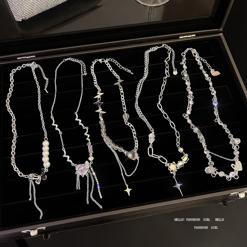 Pearl Spicy Style Long Sweater Chain Necklaces