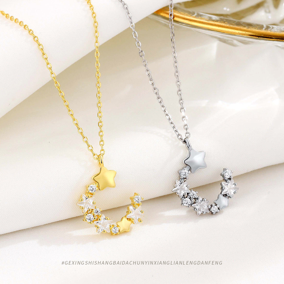 Star Diamond Moon Temperamental Minority High-grade Ornament Light Luxury Necklaces