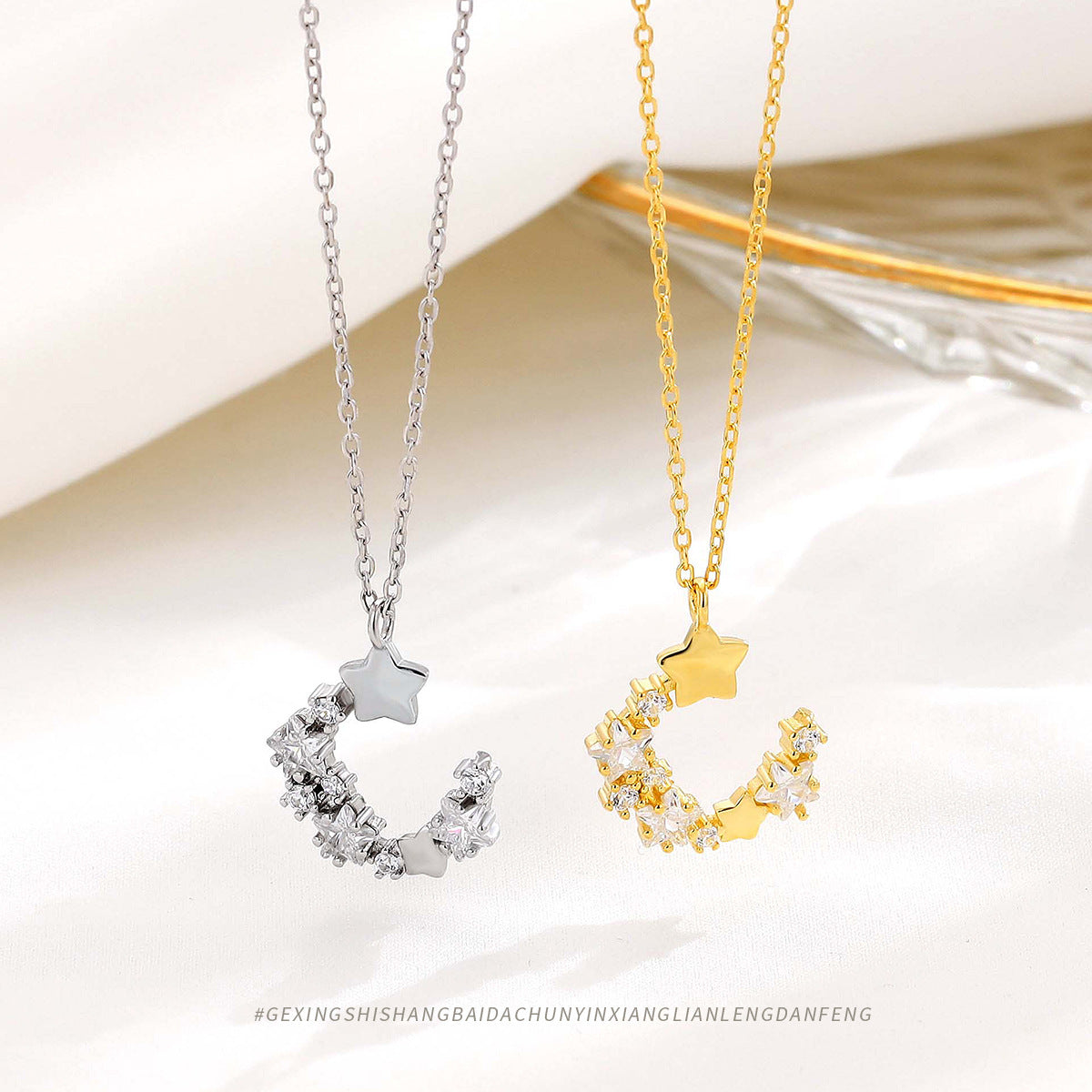 Star Diamond Moon Temperamental Minority High-grade Ornament Light Luxury Necklaces