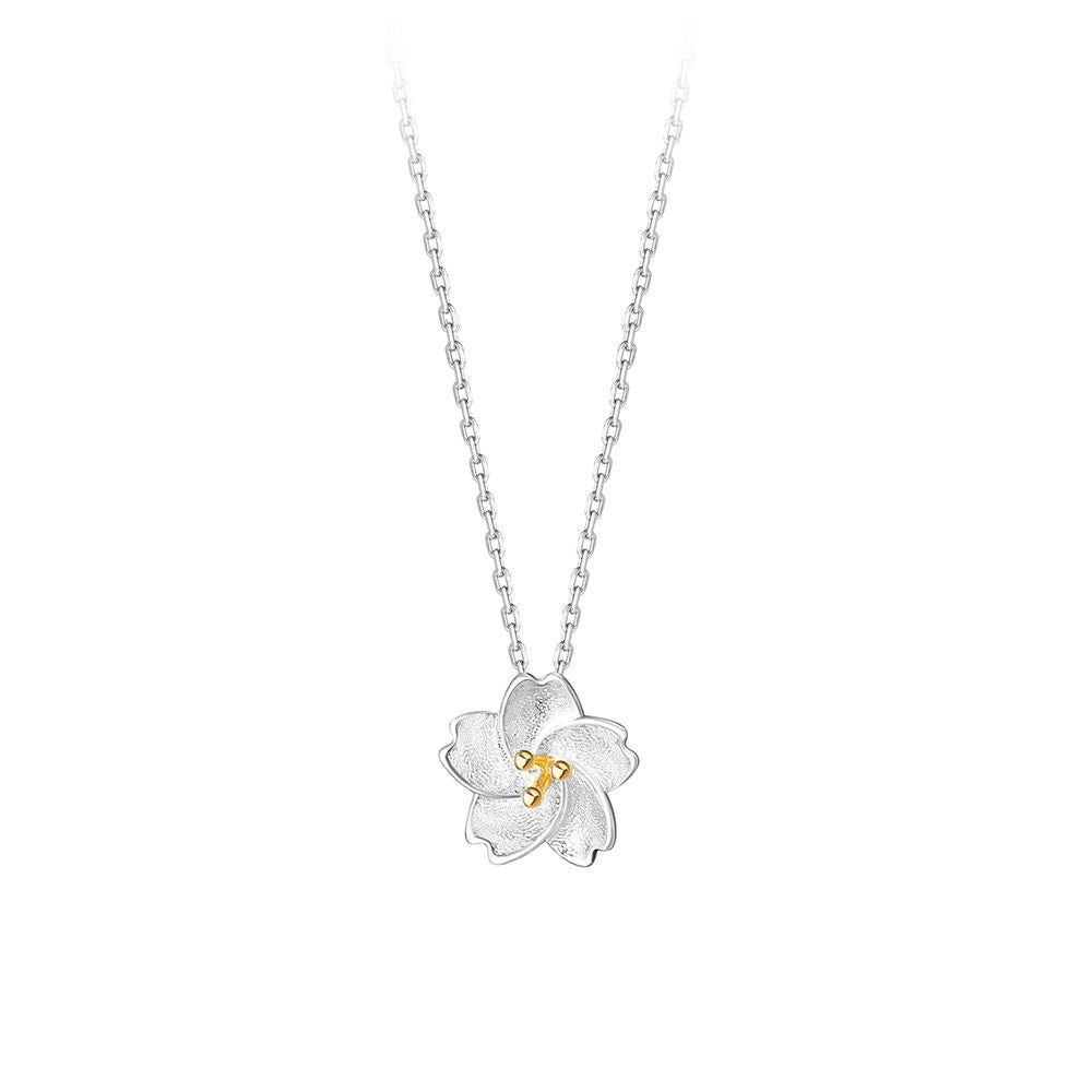 Simple Elegant Cherry Blossom Female Sweet Fresh Style Necklaces