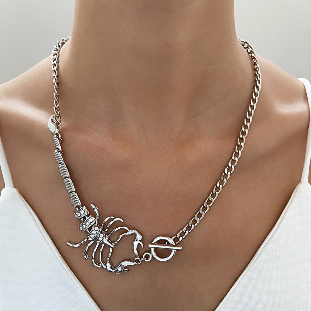 Scorpion Exaggerated Centipede Ornament Retro Personality Necklaces