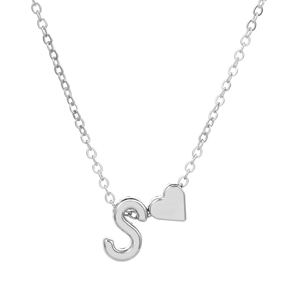 Simplicity Creative Peach Heart Heart-shaped Short Necklaces